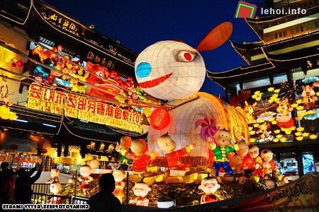 Lễ hội đèn lồng đón Trung thu ở Thượng Hải, Trung Quốc