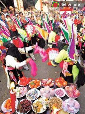 Một lễ hội truyền thống ở tỉnh Quý Châu, Trung Quốc.