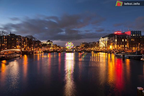 Lễ hội Ánh sáng tại thành phố Amsterdam ở Hà Lan