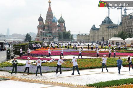 Lễ hội hoa rực rỡ tại Quảng trường Đỏ đất nước Nga ảnh 1