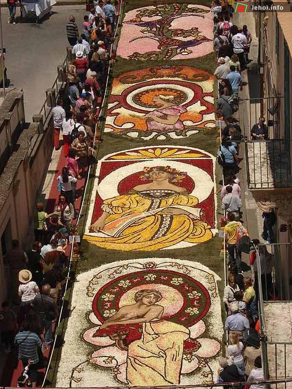 Độc đáo lễ hội hoa Sicily – Infiorata di Noto