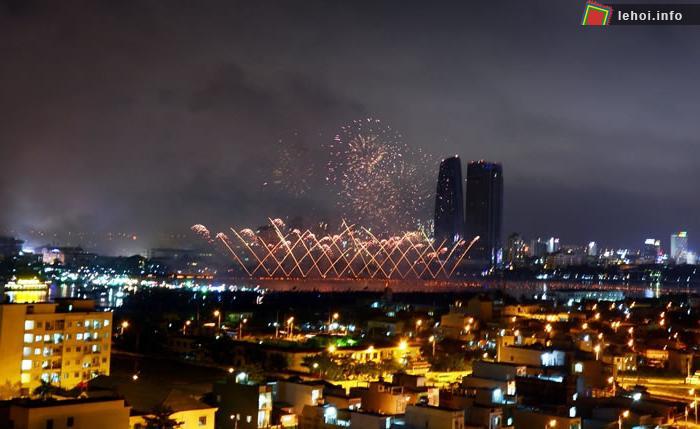 Thành phố Đà Nẵng trong đêm pháo hoa