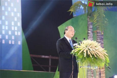 Phó Thủ tướng Nguyễn Xuân Phúc phát biểu tại lễ khai mạc