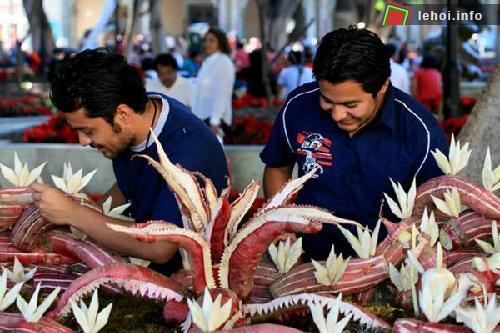 Với bàn tay khéo léo, người dân Oaxaca tỉ mỉ tạo khắc cho tác phẩm nghệ thuật của mình.
