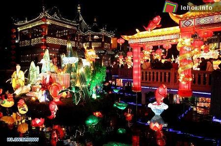 Lễ hội đèn lồng đón Trung thu ở Thượng Hải, Trung Quốc ảnh 5