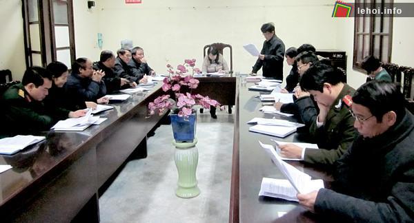buổi họp triển khai, thực hiện Kế hoạch Lễ hội khai ấn đền Trần 2013