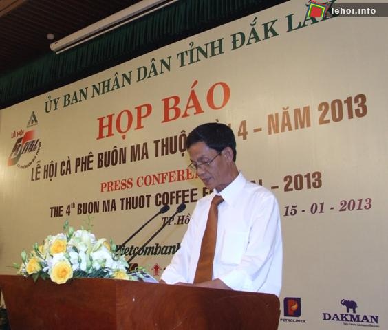 Ông Lý Thanh Tùng – Giám đốc Trung tâm XTTMĐT và Du lịch, Phó Trưởng ban thường trực Ban Tổ chức lễ hội.