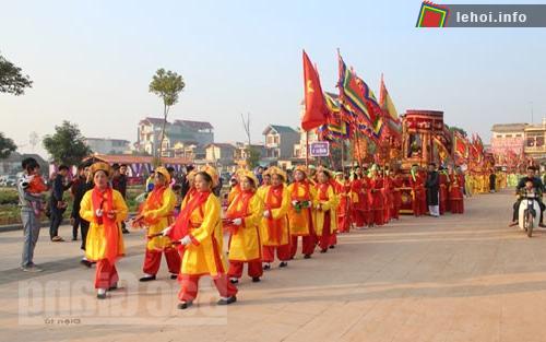 Các đoàn rước trong ngày hội