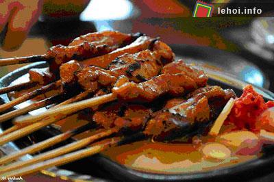 Thịt nướng Satay - tinh hoa ẩm thực Malaysia