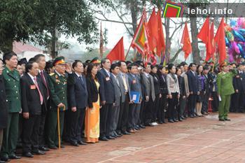 Các đại biểu tham dự lễ kỷ niệm 128 năm Khởi nghĩa Yên Thế