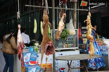 Năm nay, sẽ không để tái diễn tình trạng treo thịt tươi sống, thịt thú rừng ở lễ hội Chùa Hương - (ảnh: ANTĐ)
