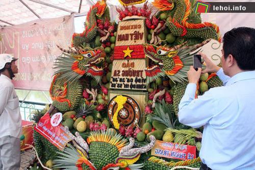 Tác phẩm tạo hình trái cây nổi bật trong lễ hội Lái Thiêu mùa trái chín 2013