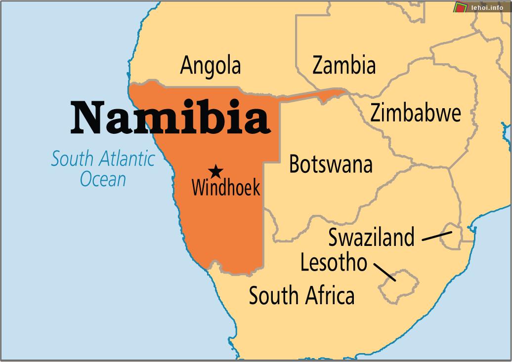 Bản đồ Namibia