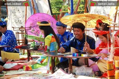 Biểu diễn thư pháp-tranh thủy mặc lễ hội Xuân Tân Mão 2011