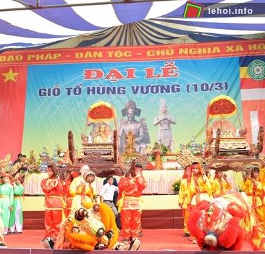 Lễ hội Giỗ tổ Hùng Vương tại chùa Đại Hùng ở phường Đậu Liêu - Hà Tĩnh
