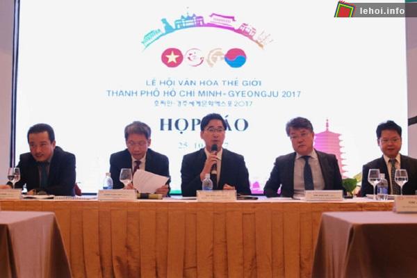 Họp báo Lễ hội Văn hóa Thế giới TP HCM - Gyeogju năm 2017