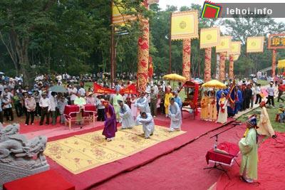 Nghi thức tế lễ trong lễ hội Lam Kinh