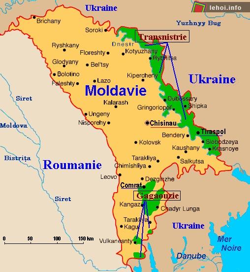 Bản đồ Moldova
