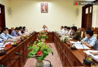 Ảnh UBND tỉnh Thừa Thiên Huế họp soát xét công tác chuẩn bị Festival Huế 2012